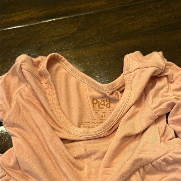 Little Sleepies Pastel Striped and Solid Pink Dresses - Picture 6 of 7